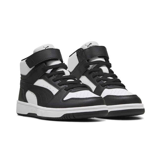 Baskets montantes REBOUND SLAM MID blanc/noir <span itemprop=