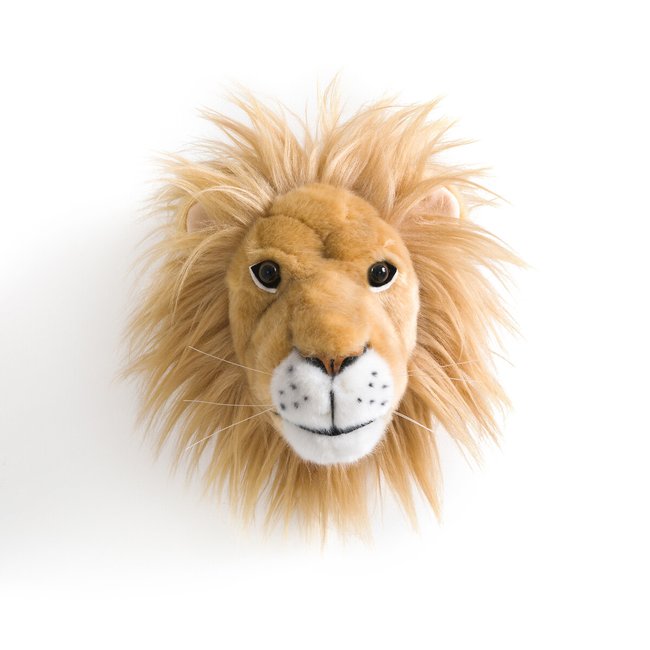 Décoration murale enfant tête de lion, Hayi Couleur beige <span itemprop=