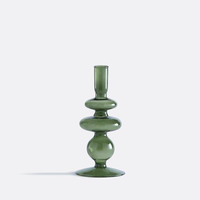 Bougeoir en verre H20 cm, Chilava - LA REDOUTE INTERIEURS