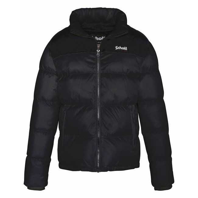 Doudoune bi-colore col montant Utah noir <span itemprop=
