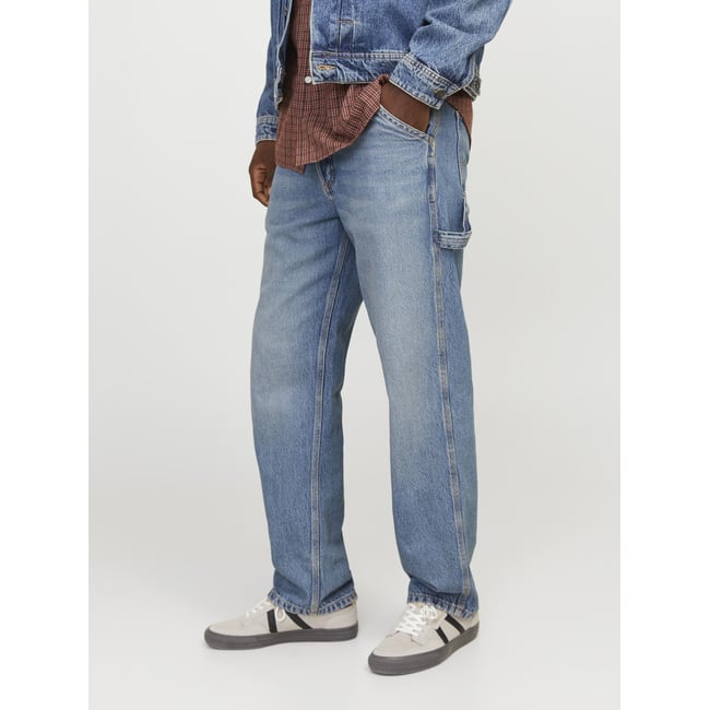 Jean À Coupe Ample JJIEDDIE JJCARPENTER SBD 416 NOOS Jean à coupe ample blue denim <span itemprop=