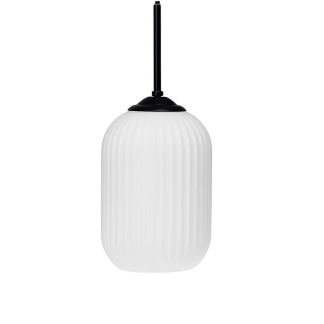 Suspension en Verre et Métal D14 RIFLET Couleur blanc <span itemprop=