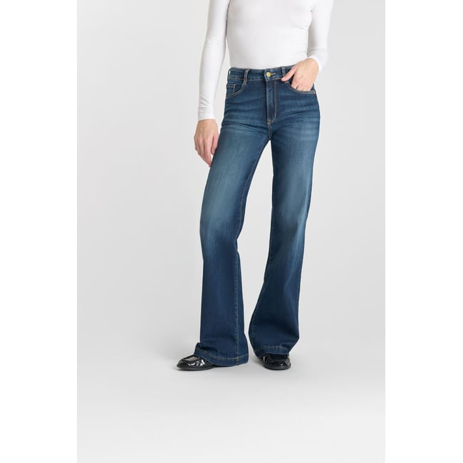 Jeans flare PULP high flare, longueur 34 blue <span itemprop=