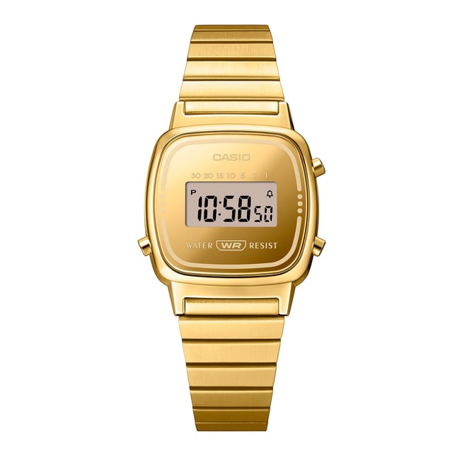 Montre Digital  CASIO VINTAGE doré argenté doré <span itemprop=