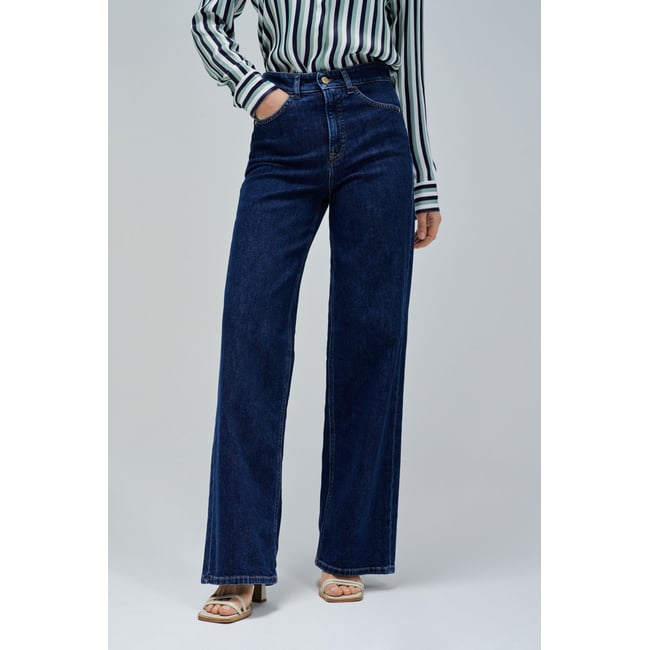 JEAN FAITH PUSH IN WIDE bleu denim <span itemprop=