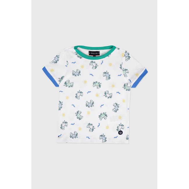 T-shirt imprimé crabes Kids - coton imprimé crabes <span itemprop=