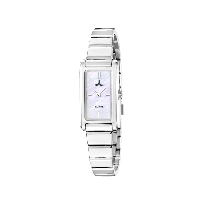 Montre Analogique  MADEMOISELLE argenté blanc argenté <span itemprop=