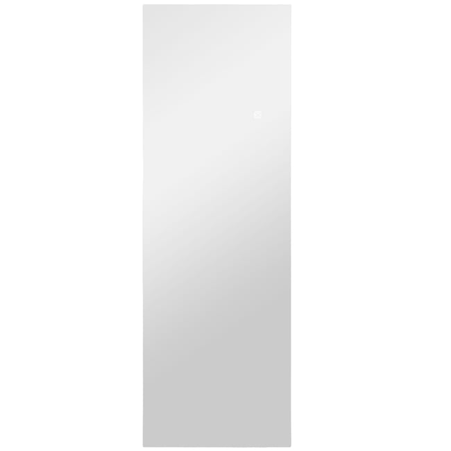 Miroir en pied Verre trempé Transparent Couleur gris <span itemprop=