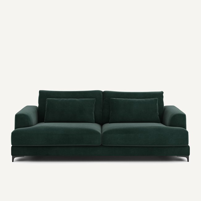 Sofá-cama de 4 lugares, em veludo, Marsile - AM.PM