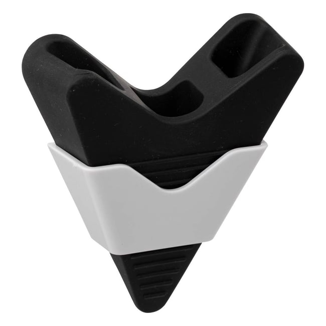 Stop porte avec support adhesif x2 Couleur blanc <span itemprop=