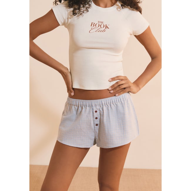 Short de pyjama à carreaux en coton RAISA - ETAM