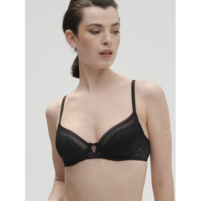 Soutien-gorge push-up, HÉLOÏSE noir <span itemprop=