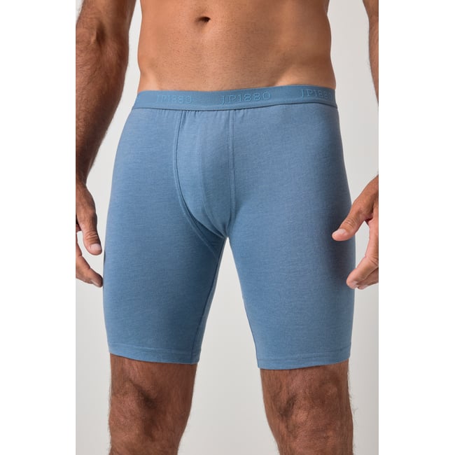 Lot de 2 boxers longs FLEXNAMIC® bleu fumé <span itemprop=