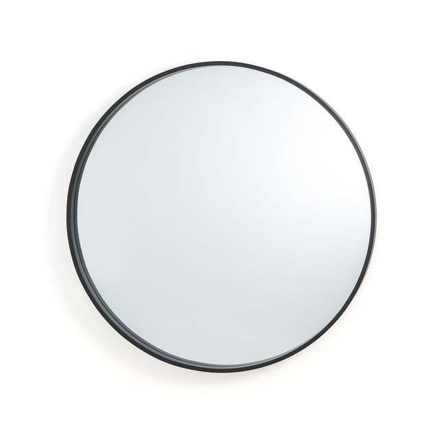 Alaria 80cm Diameter Round Black Mirror black LA REDOUTE INTERIEURS