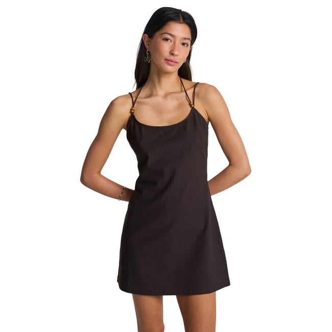 Robe bustier MIDNIGHT WAVE MINI noir black sands <span itemprop=