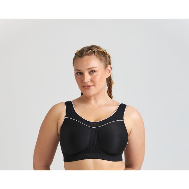 Soutien-gorge sans armatures, PULSE SPORTS noir <span itemprop=