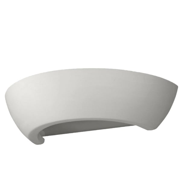 Applique Céramique Blanc E27 1 Oskar Couleur blanc <span itemprop=