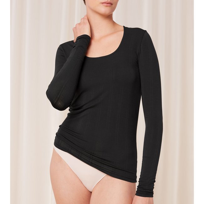 Top maniche lunghe Beauty Layers nero TRIUMPH