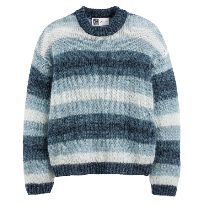 Ombre Mohair Mix Jumper, blue, POMANDERE X LA REDOUTE