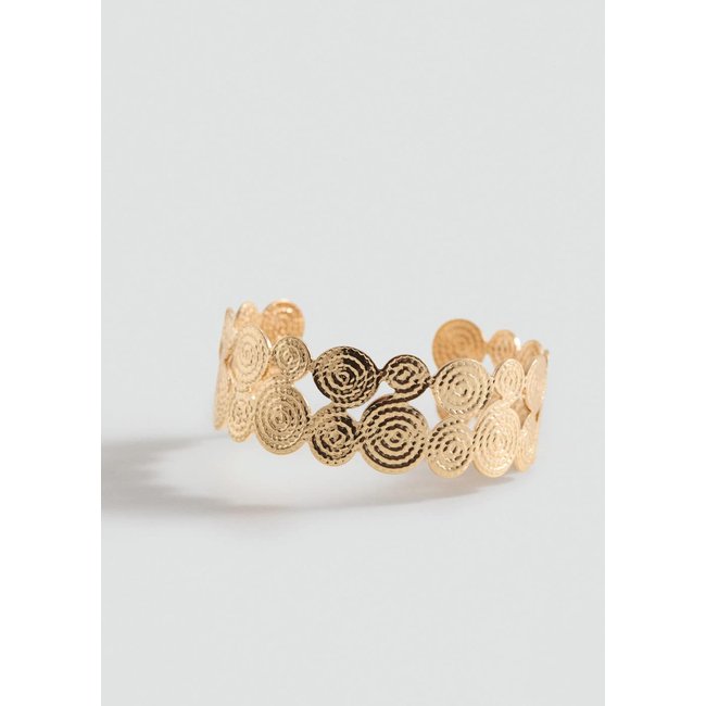 Bracelet rigide spirale or <span itemprop=