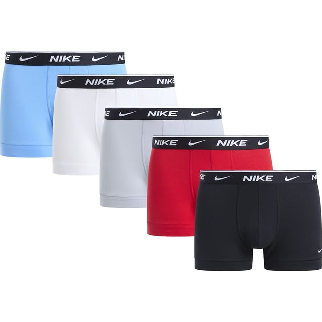 Lot de 5 boxers unis Signature bleu+ blanc+ gris+ rouge+ noir <span itemprop=