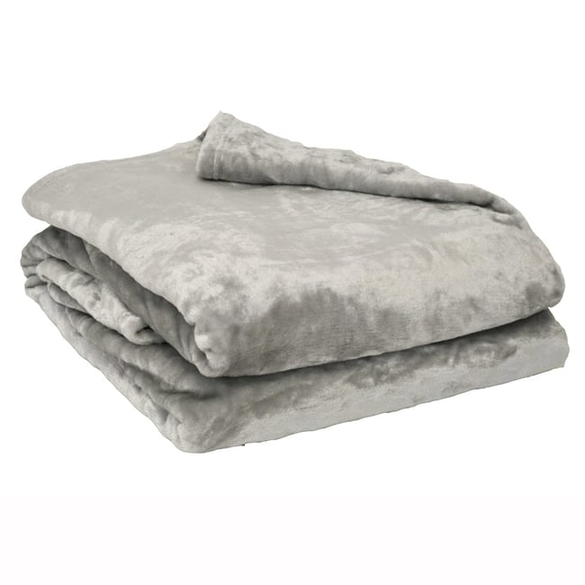 Couverture plaid microvelours 280 g/m² VELUDO - LINANDELLE