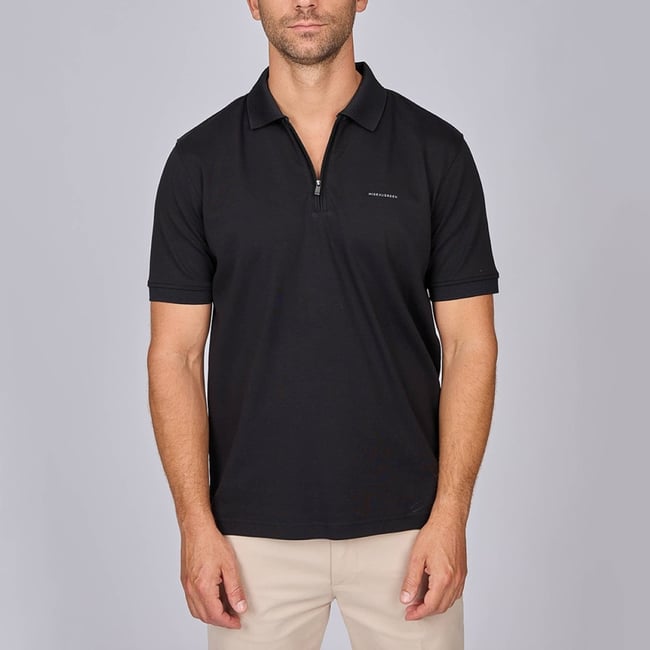 Polo Elouan noir <span itemprop=