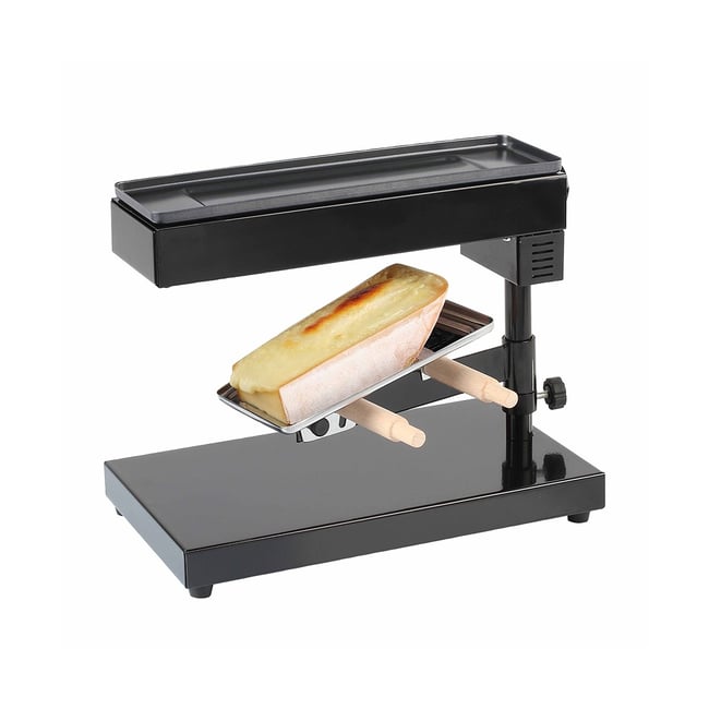 Appareil à raclette traditionnel noir <span itemprop=