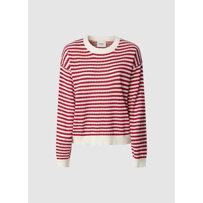 Jersey a rayas con cuello redondo - PEPE JEANS