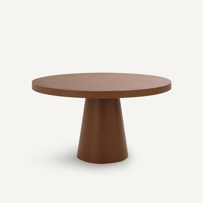 Table de jardin ronde, en rockstone, 6 personnes, ARGINE - AM.PM