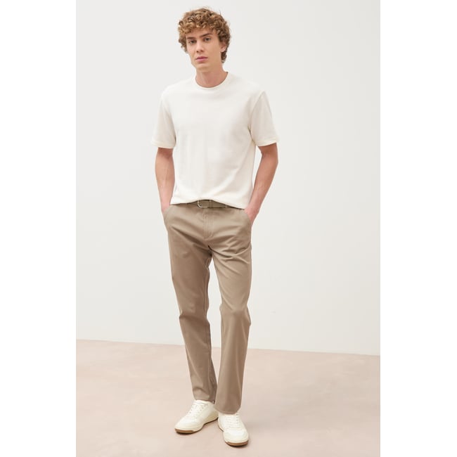 Pantalon straight longueur 32 ceinture - BONOBO