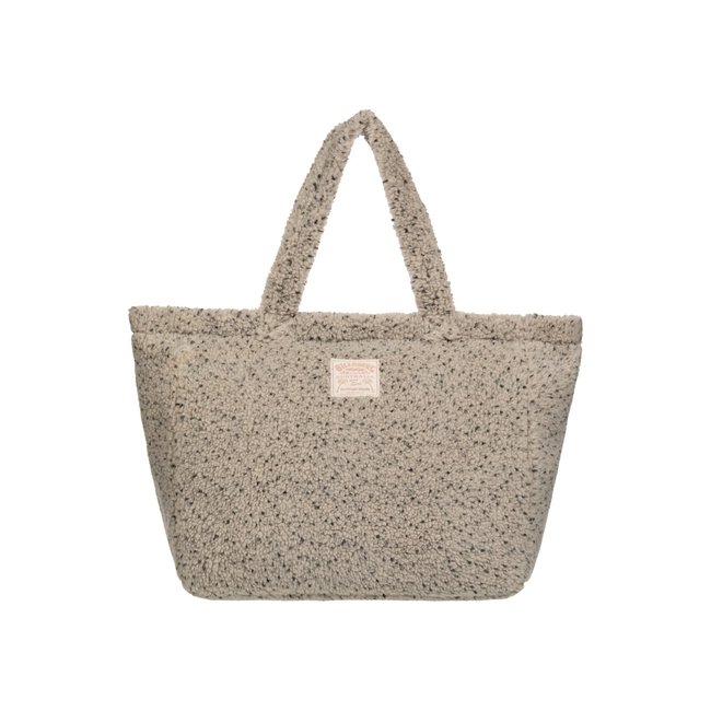 Sac tote en sherpa DREAMAWAY beige cobblestone <span itemprop=