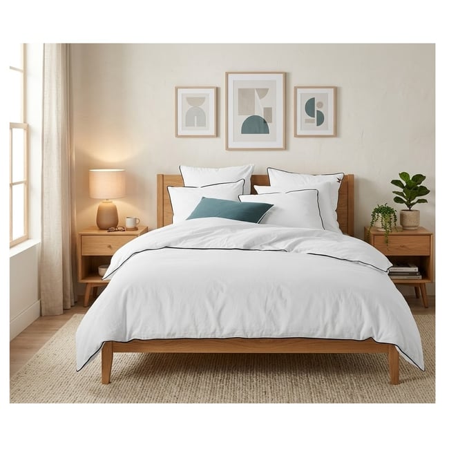 Parure de lit en coton lave Collection Linette - EDEN