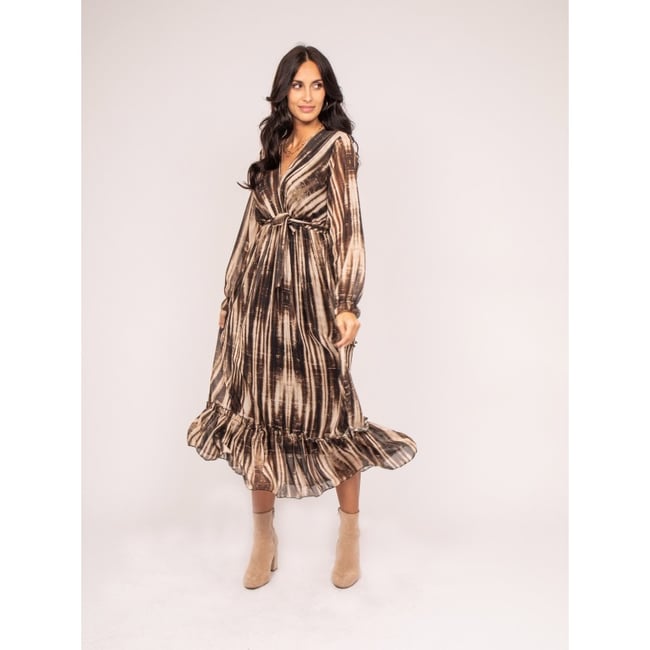 Robe Longue Motifs Izan - DONA LISA
