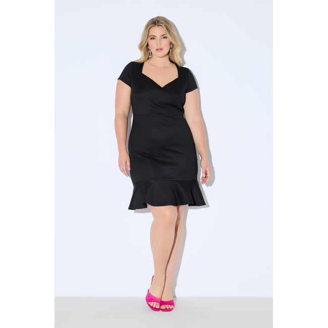 Robe en tissu scuba. Coupe légèrement - ULLA POPKEN