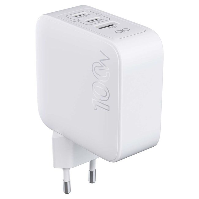 Chargeur ordinateur portable 100W USB-A + 2 USB-C GaN Noir - FORCE POWER