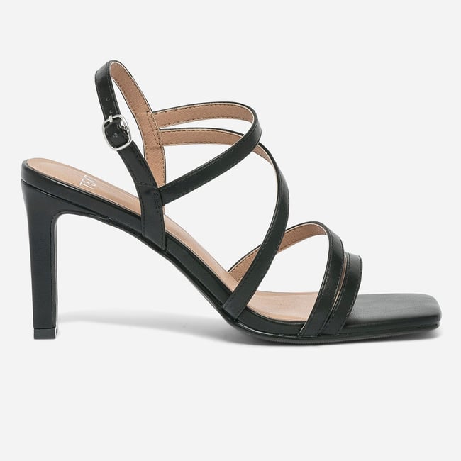 Sandales Compensées Texto En Cuir - Taille 38 - Couleur Beige - Occasion