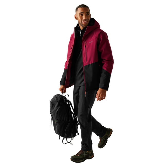 Veste matelassée HIGHTON pourpre foncé / noir <span itemprop=