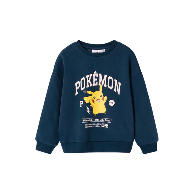 Sweat Pokemon bleu nuit <span itemprop=