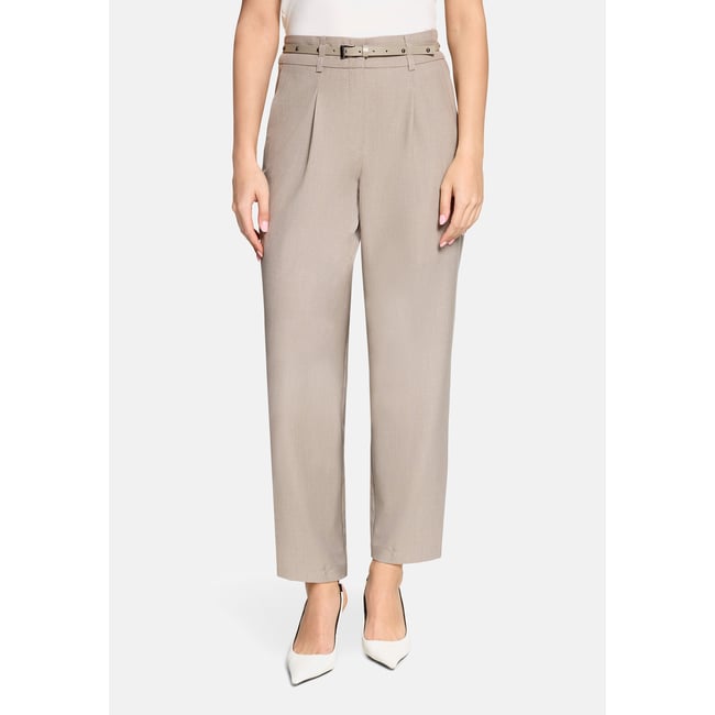 Pantalon en toile unicolore smoky dust <span itemprop=