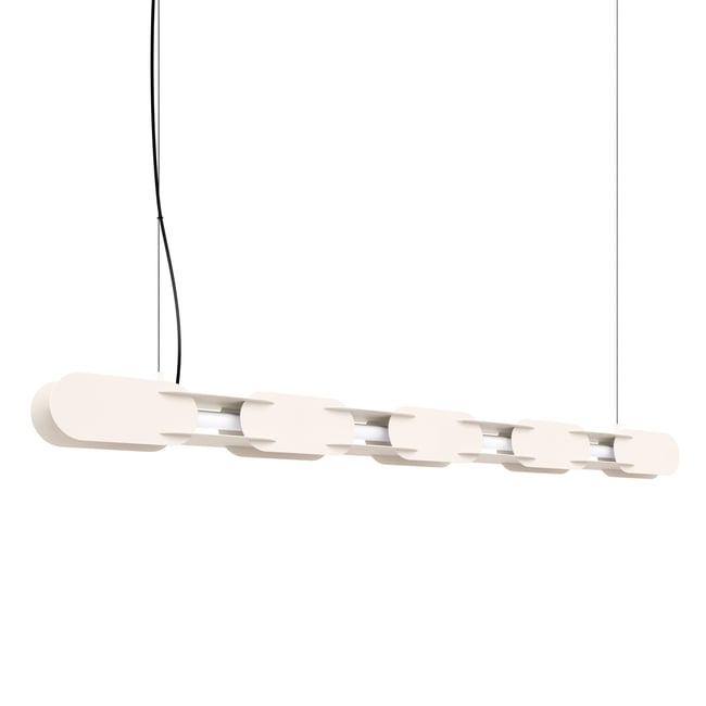 Suspension Acier Beige LED 1 Chain Couleur beige <span itemprop=