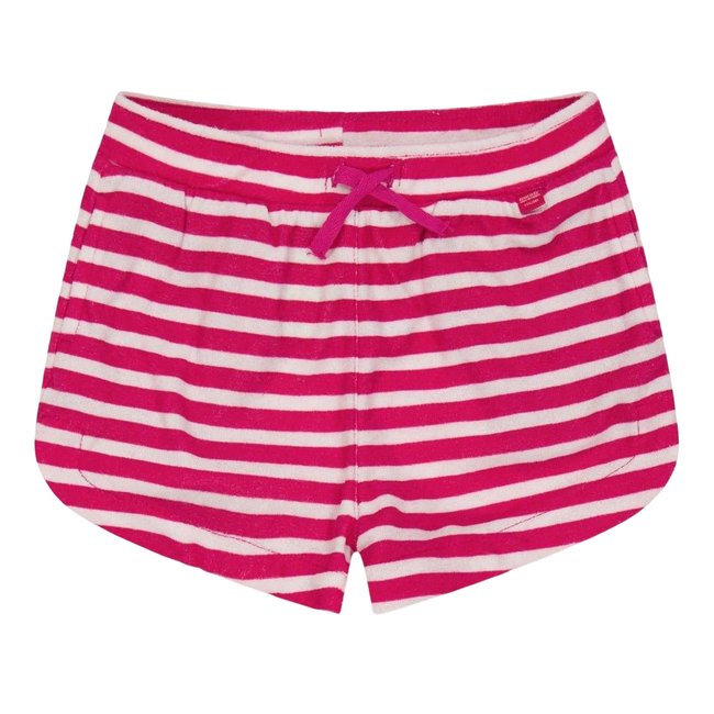 Short de jogging décontracté motif/style à rayures DAYANA rose bonbon / blanc à rayures <span itemprop=