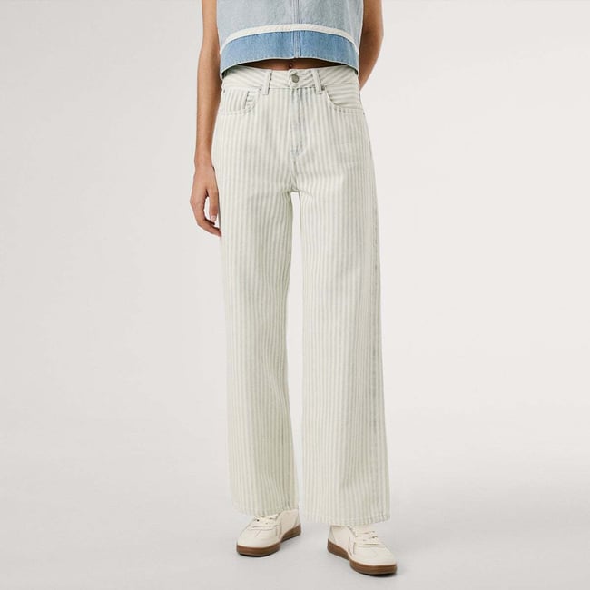Jean Coupe Regular, Taille Haute - Lexa 12- oz rigid denim <span itemprop=