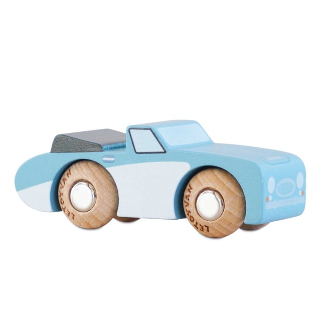 Voiture Justin No 1 bleu <span itemprop=