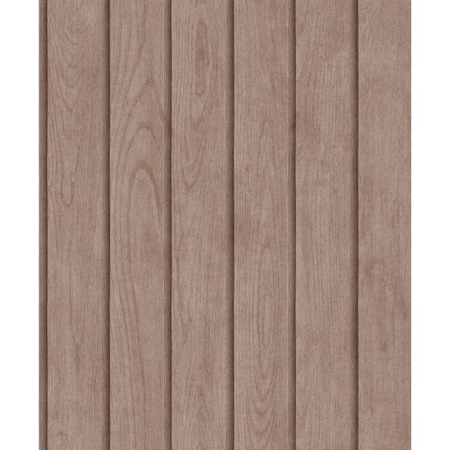 Papier peint lambris bois vertical taupe rosé Couleur beige <span itemprop=