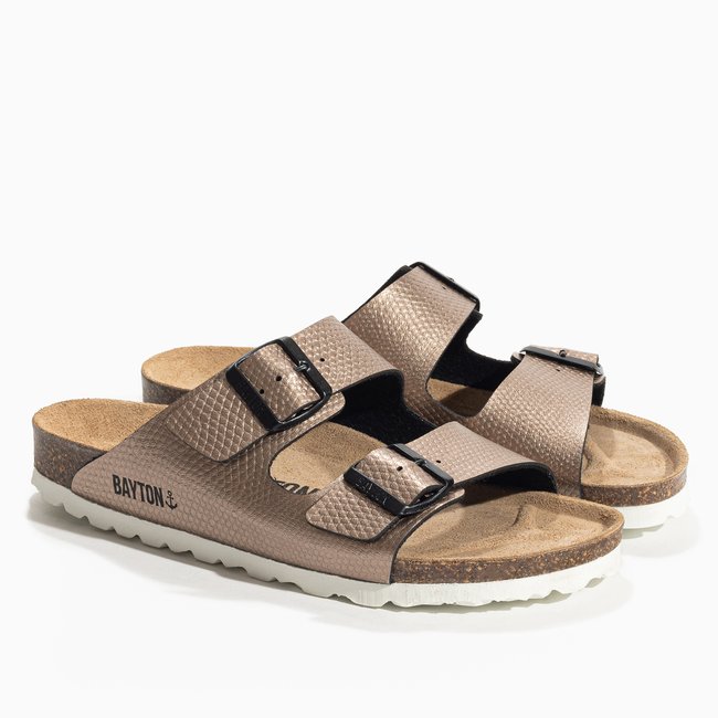 Sandales ATLAS pour femme bronze <span itemprop=