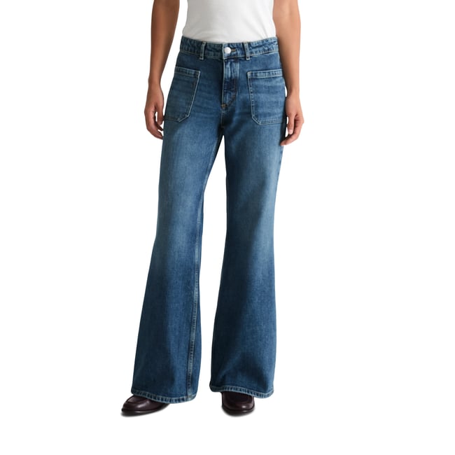 Jeans modèle Caya avec CIRCULOSE bleu <span itemprop=