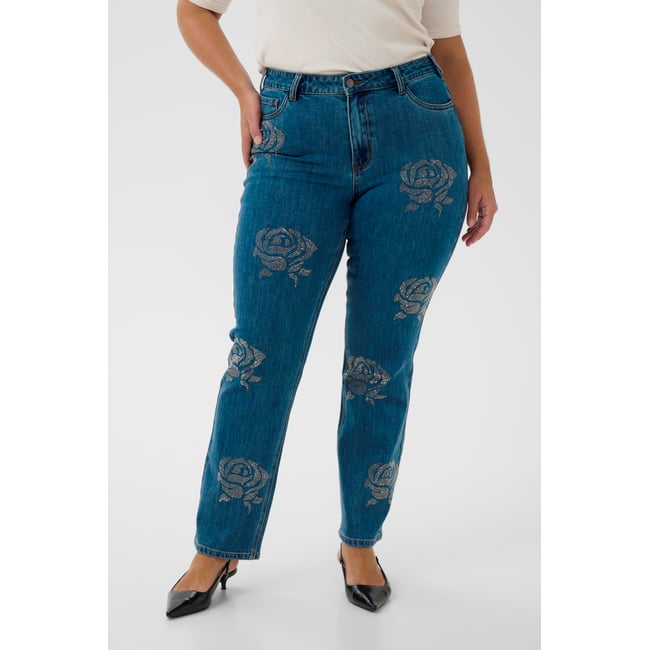 Jeans bleu medium washed blue <span itemprop=