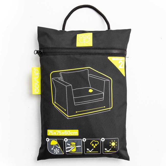 Housse de protection fauteuil de jardin, Pext noir <span itemprop=