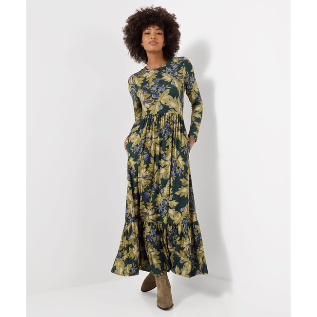 Robe Longue en Jersey à Manches Longues Orla vert <span itemprop=